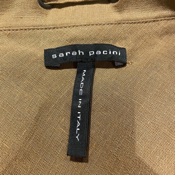 Sarah Pacini Flowing Tan Dress - Picture 8 of 10